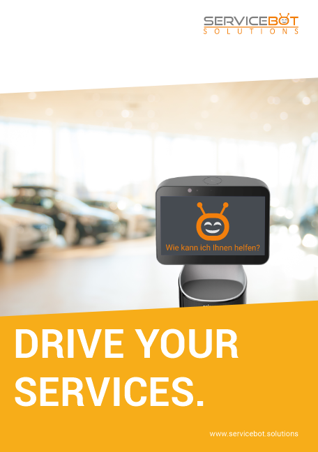 Serviceroboter für Autohäuser Empfangsroboter Autohaus, Reinigungsroboter Autohaus